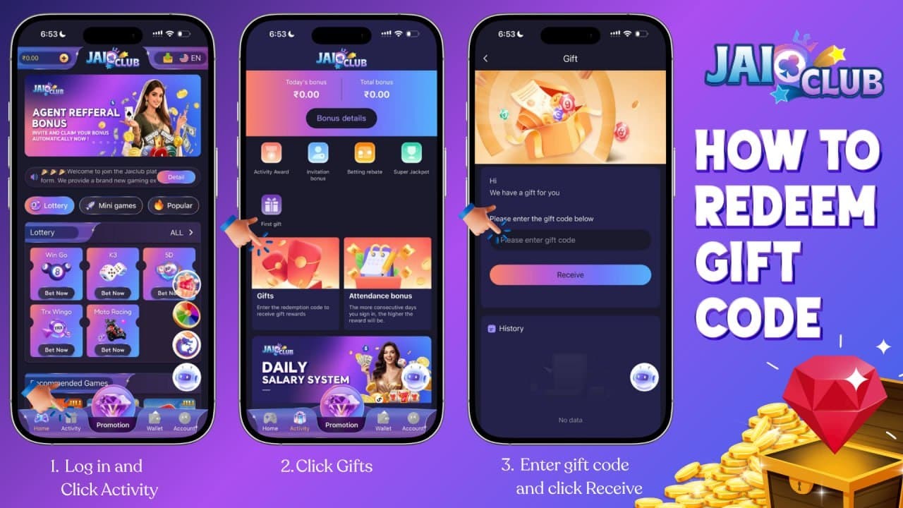 How to redeem Jai Club gift code on 14 Jul 2026 IST — step-by-step guide